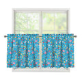 Cute Medical Pattern Print Tier Curtains