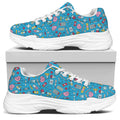 Cute Medical Pattern Print White Chunky Shoes