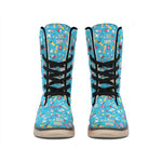Cute Medical Pattern Print Winter Boots