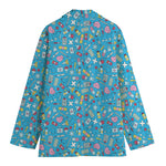 Cute Medical Pattern Print Women's Blazer