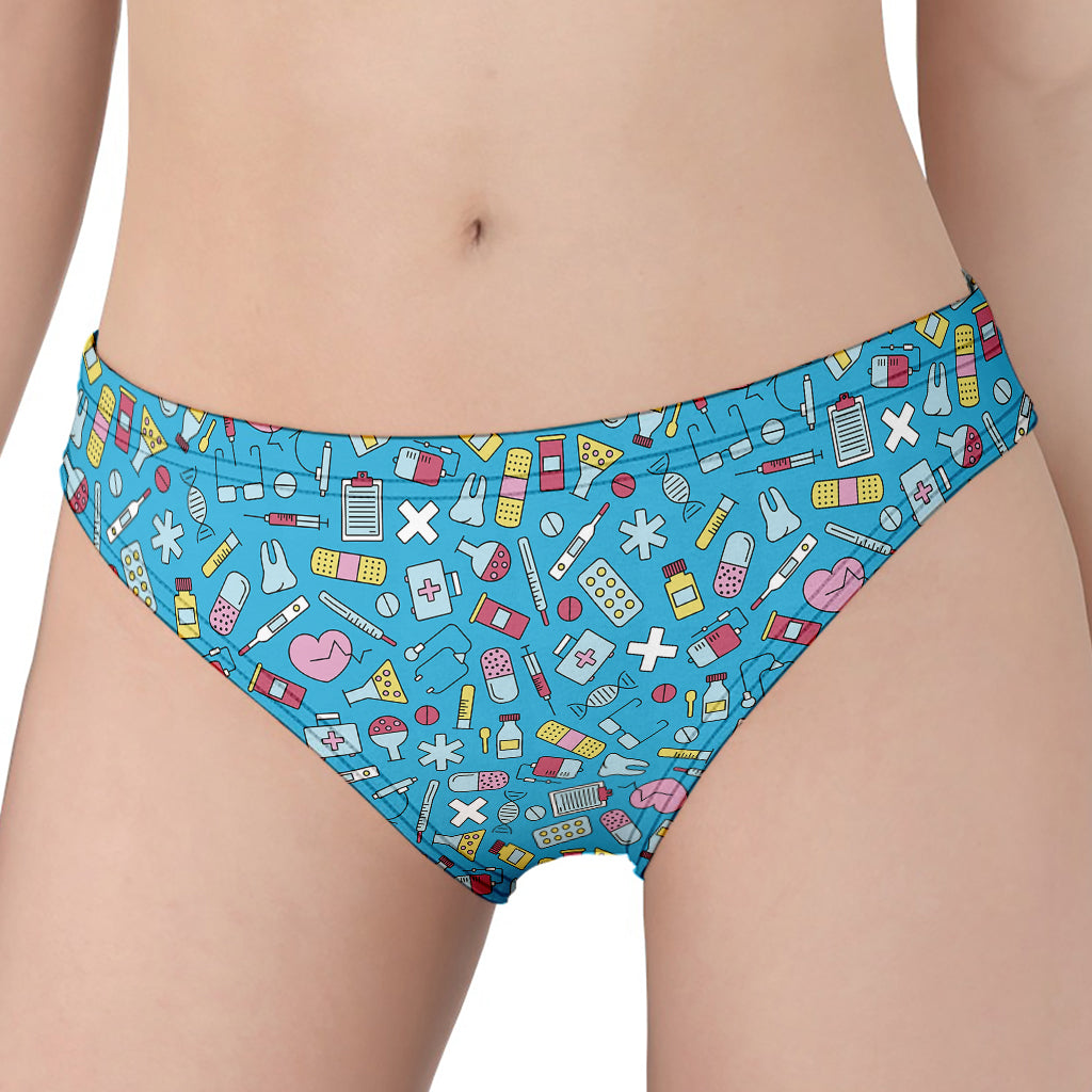 Cute Medical Pattern Print Women's Panties