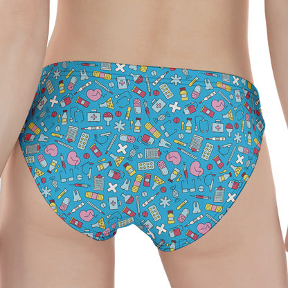 Cute Medical Pattern Print Women's Panties