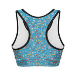 Cute Medical Pattern Print Women's Sports Bra
