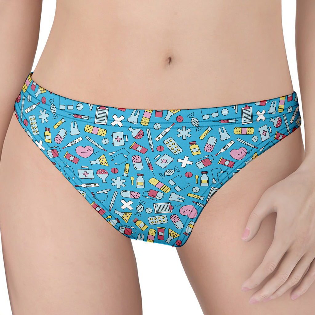 Cute Medical Pattern Print Women's Thong