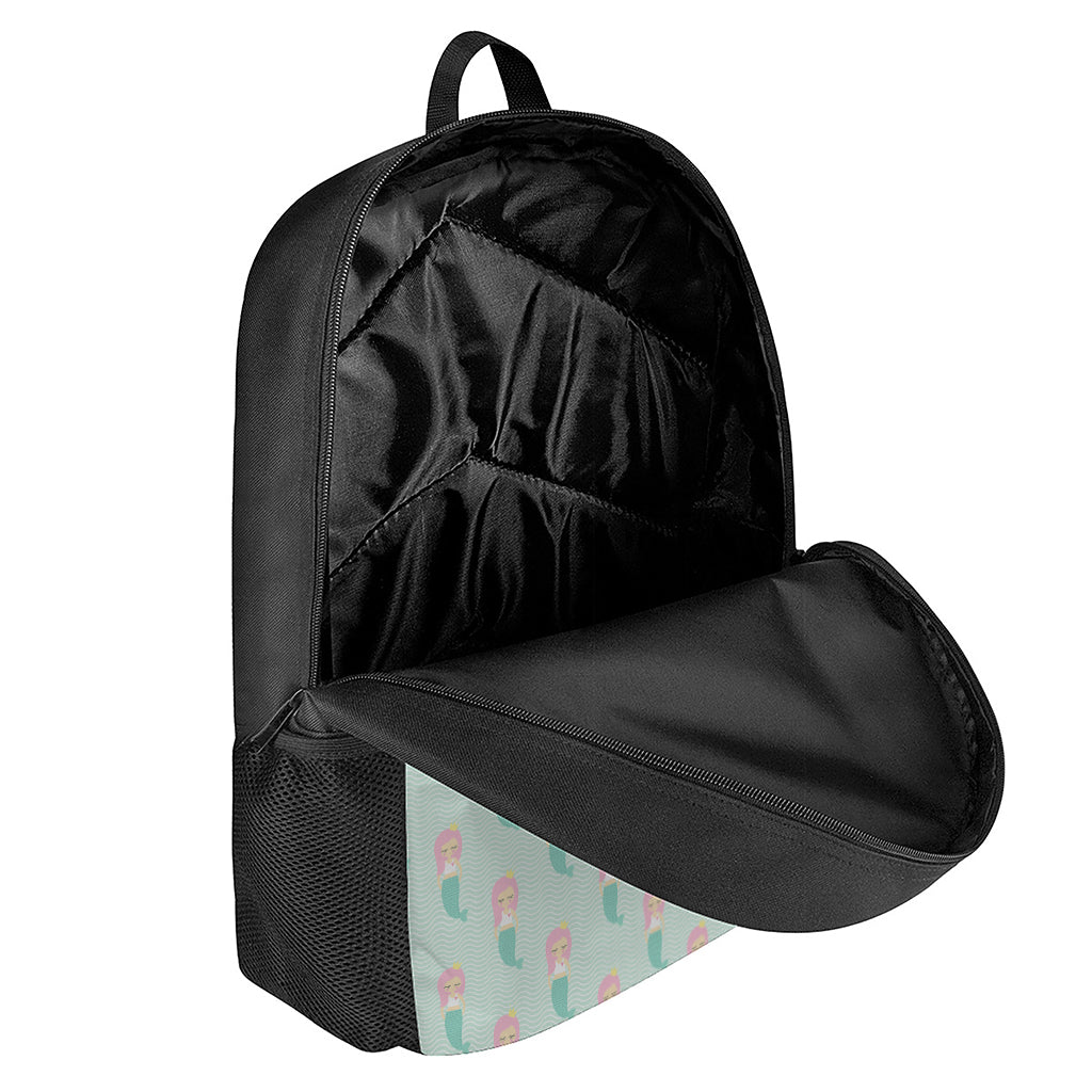 Cute Mermaid Pattern Print 17 Inch Backpack