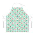 Cute Mermaid Pattern Print Adjustable Apron
