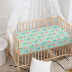 Cute Mermaid Pattern Print Baby Crib Sheet