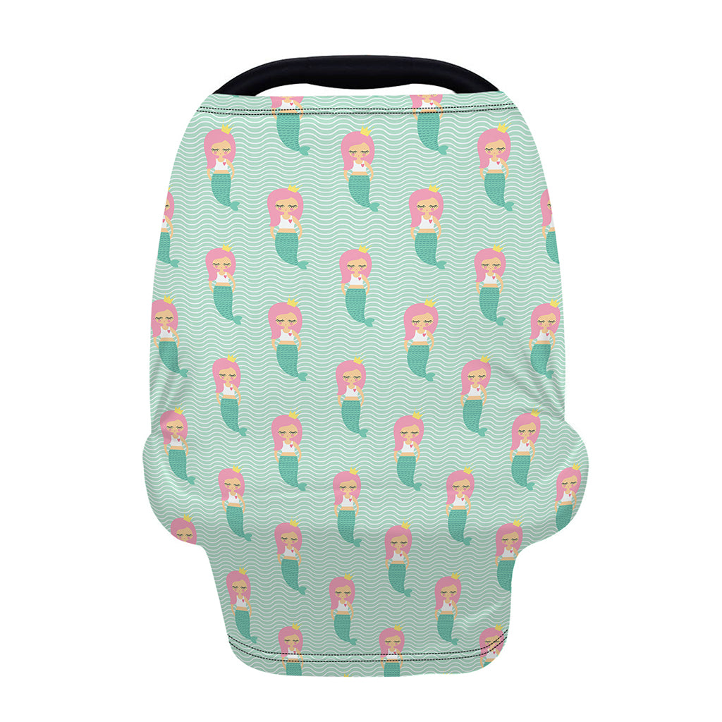 Cute Mermaid Pattern Print Baby Seat Cover