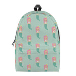 Cute Mermaid Pattern Print Backpack