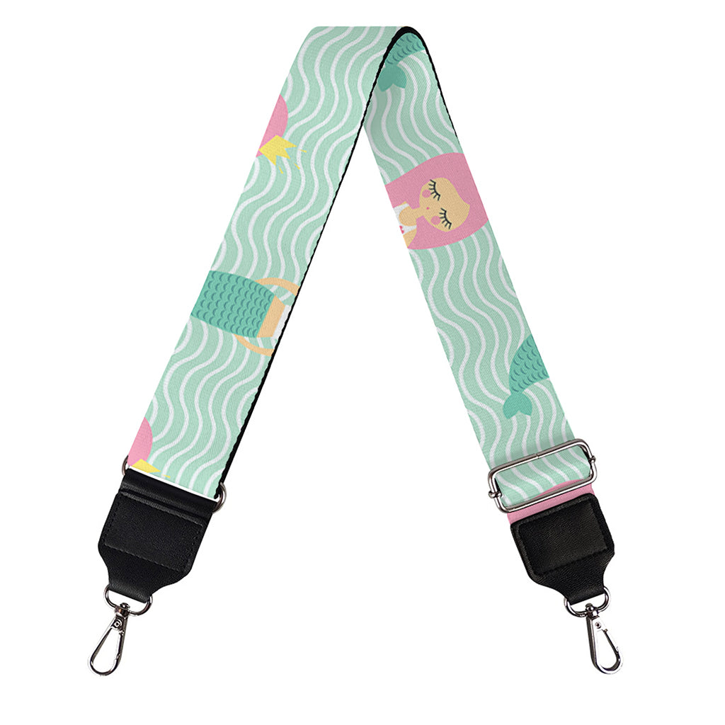Cute Mermaid Pattern Print Bag Strap