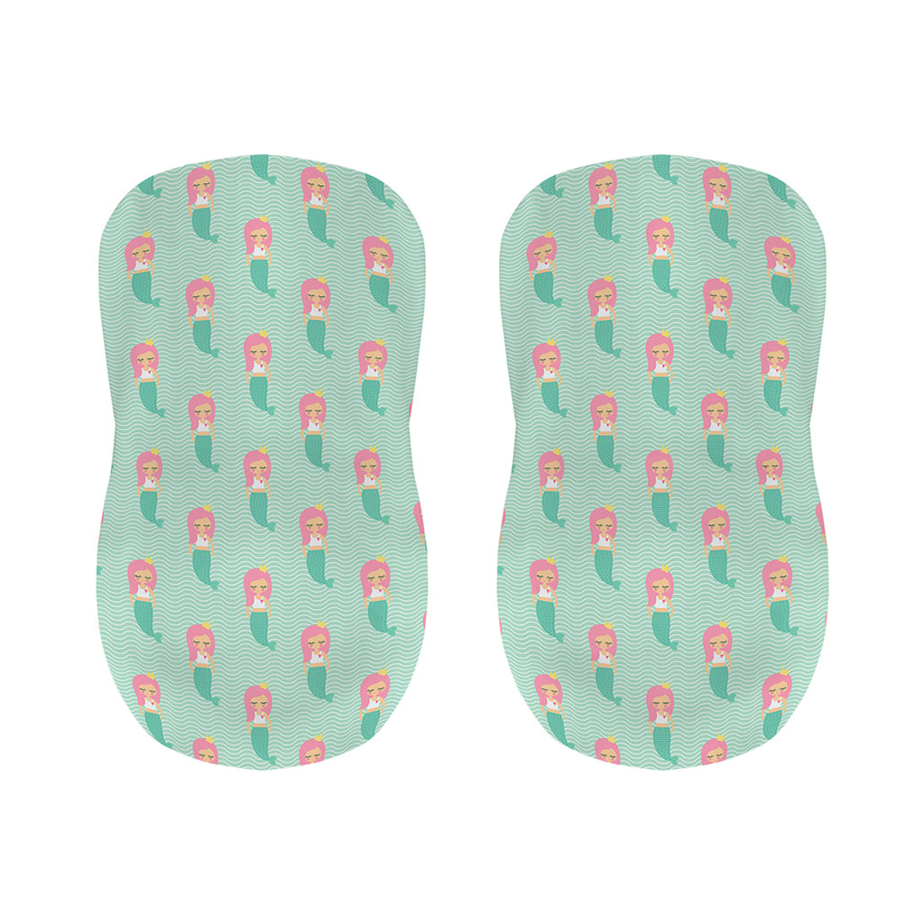 Cute Mermaid Pattern Print Bar Stool Covers