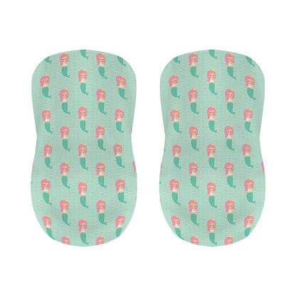 Cute Mermaid Pattern Print Bar Stool Covers