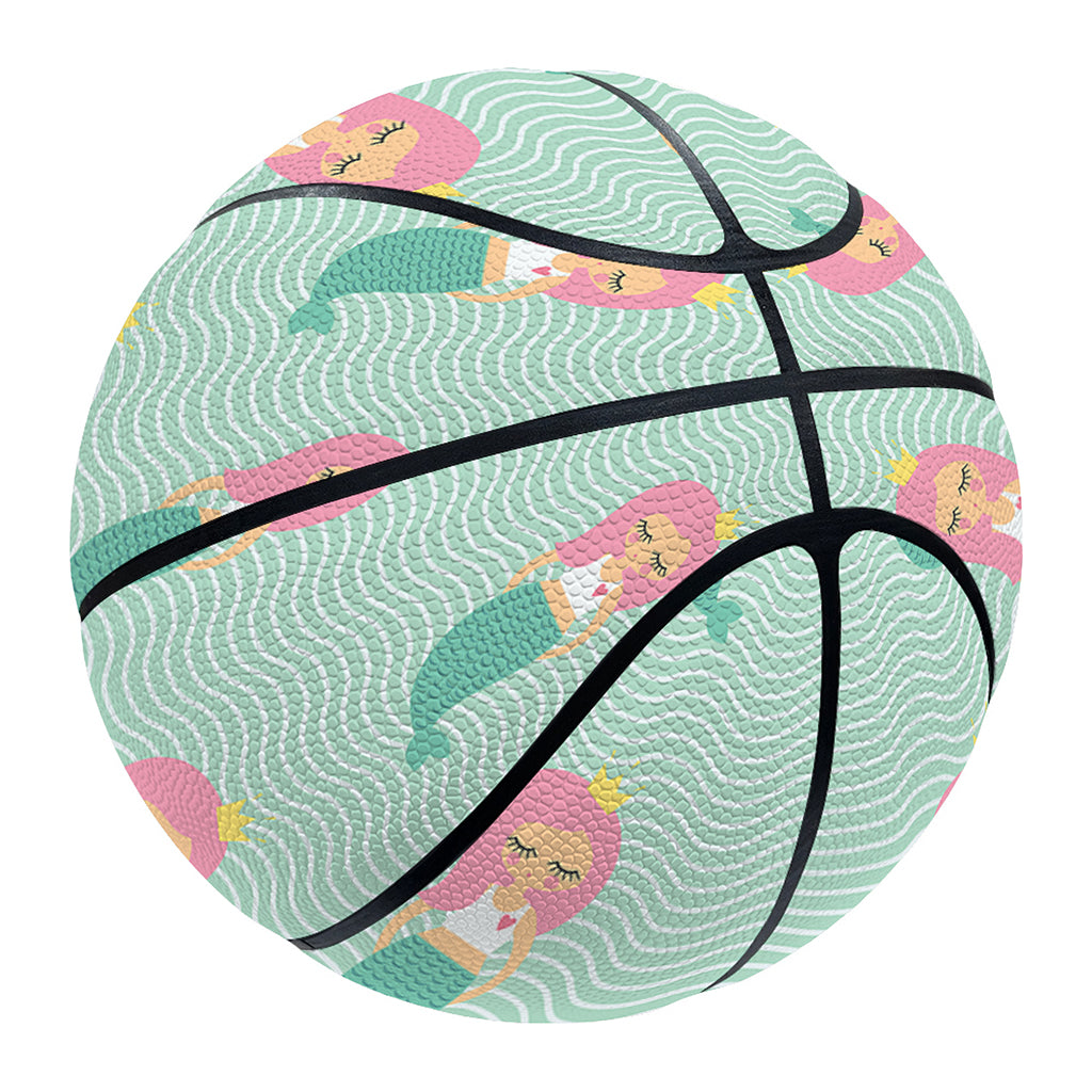 Cute Mermaid Pattern Print Basketball