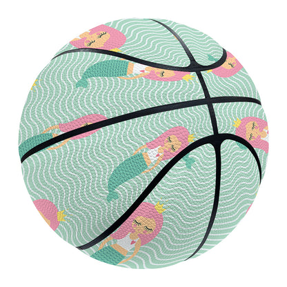 Cute Mermaid Pattern Print Basketball