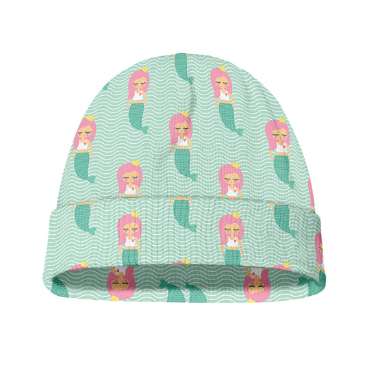 Cute Mermaid Pattern Print Beanie