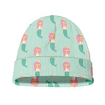 Cute Mermaid Pattern Print Beanie