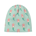 Cute Mermaid Pattern Print Beanie