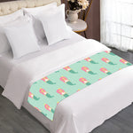 Cute Mermaid Pattern Print Bed Runner