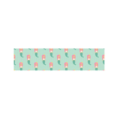 Cute Mermaid Pattern Print Bed Runner