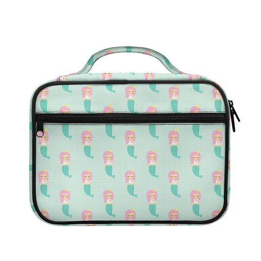 Cute Mermaid Pattern Print Briefcase Bible Bag