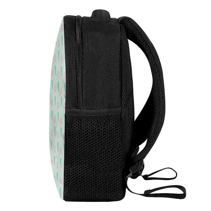 Cute Mermaid Pattern Print Casual Backpack