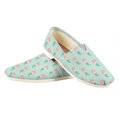 Cute Mermaid Pattern Print Casual Shoes