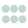 Cute Mermaid Pattern Print Coaster Set
