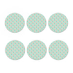 Cute Mermaid Pattern Print Coaster Set