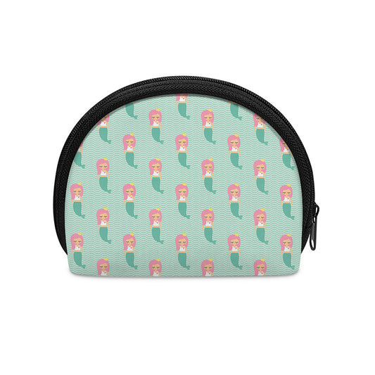 Cute Mermaid Pattern Print Coin Purse
