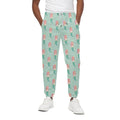 Cute Mermaid Pattern Print Cotton Sweatpants