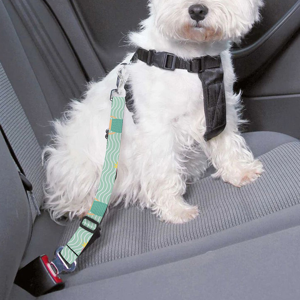 Cute Mermaid Pattern Print Dog Seat Belt