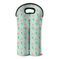 Cute Mermaid Pattern Print Double Neoprene Wine Tote