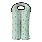 Cute Mermaid Pattern Print Double Neoprene Wine Tote