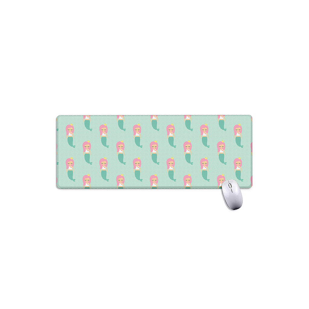 Cute Mermaid Pattern Print Extended Mouse Pad