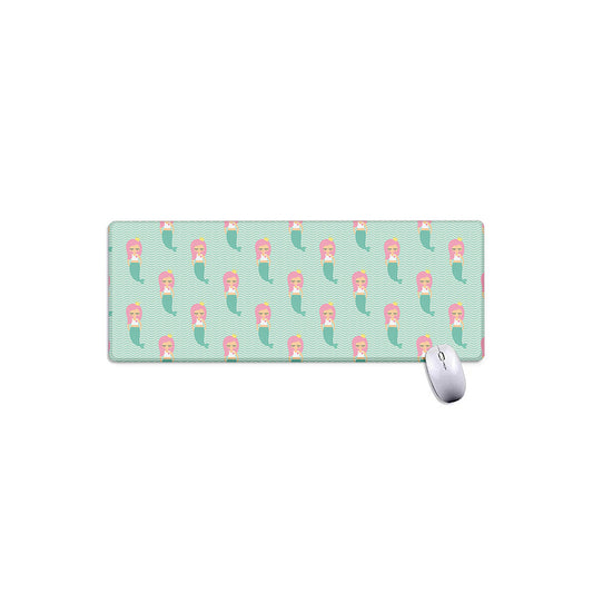 Cute Mermaid Pattern Print Extended Mouse Pad