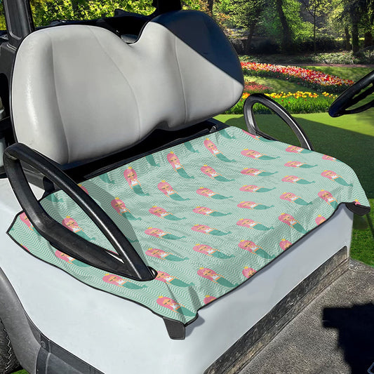 Cute Mermaid Pattern Print Golf Cart Seat Cover