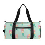 Cute Mermaid Pattern Print Gym Bag