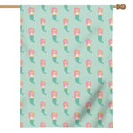 Cute Mermaid Pattern Print House Flag