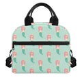 Cute Mermaid Pattern Print Insulated Lunch Bag