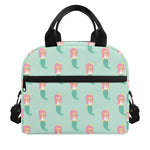 Cute Mermaid Pattern Print Insulated Lunch Bag