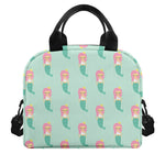 Cute Mermaid Pattern Print Insulated Lunch Bag