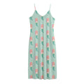 Cute Mermaid Pattern Print Jersey Midi Cami Dress