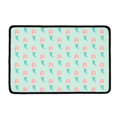 Cute Mermaid Pattern Print Kitchen Mat