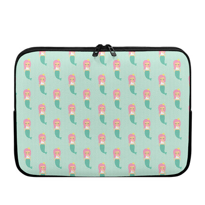 Cute Mermaid Pattern Print Laptop Sleeve