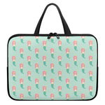 Cute Mermaid Pattern Print Laptop Sleeve With Handle