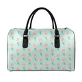 Cute Mermaid Pattern Print Leather Duffel Bag