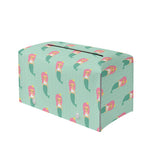 Cute Mermaid Pattern Print Leather Tissue Box Cover