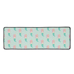 Cute Mermaid Pattern Print Long Kitchen Mat