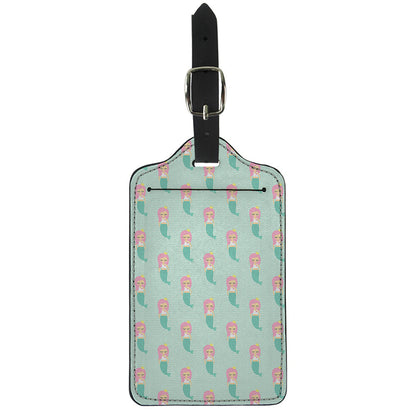 Cute Mermaid Pattern Print Luggage Tag