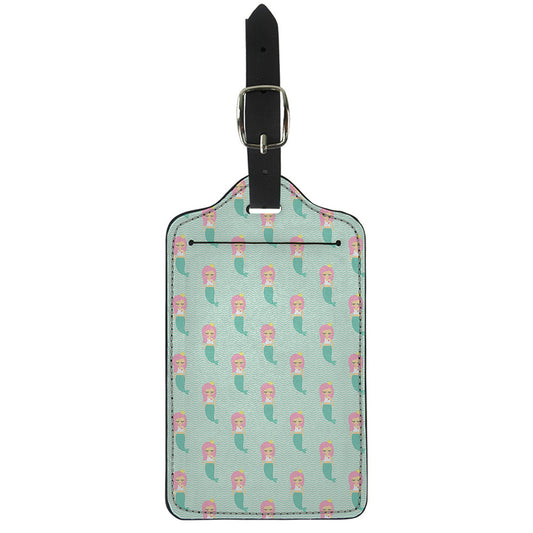 Cute Mermaid Pattern Print Luggage Tag